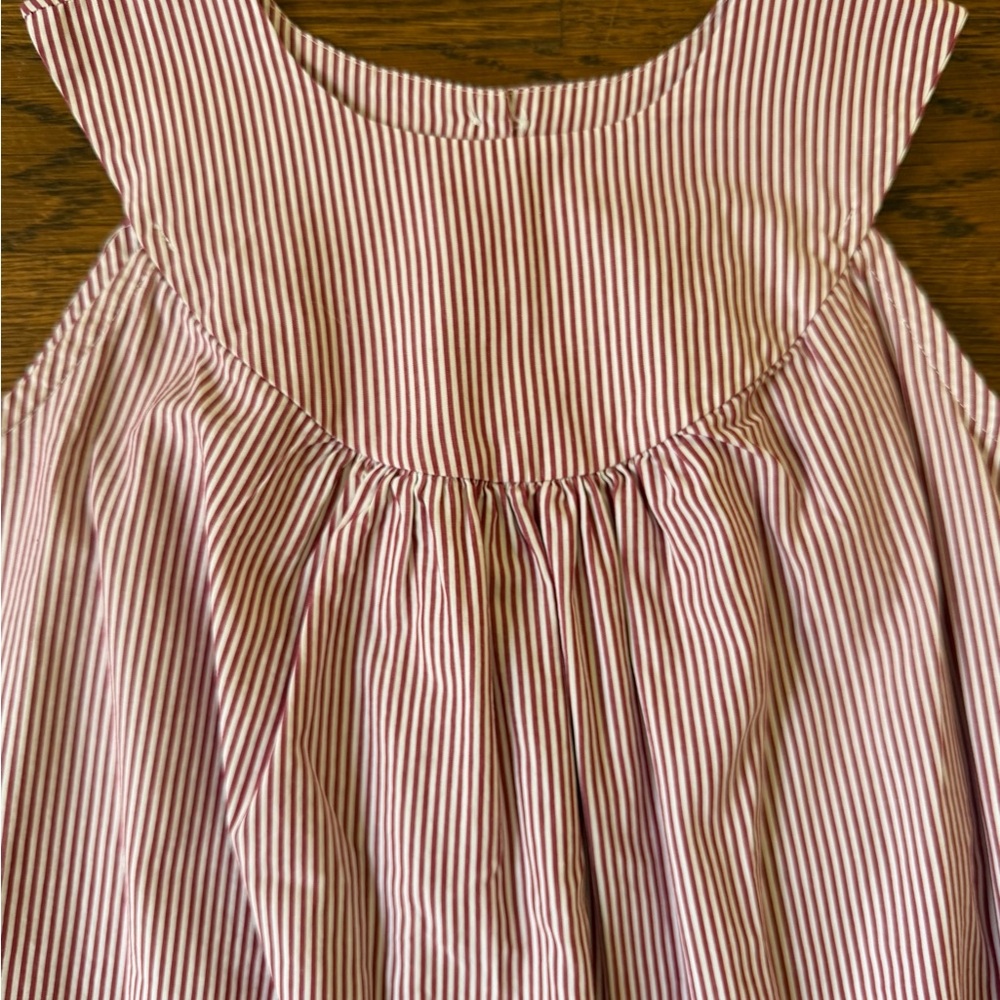 Hannah Kate Crimson & White Stripe Dress size 5 - Picture 3 of 4